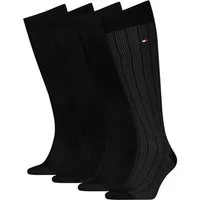 Tommy Hilfiger Kniestrümpfe TH MEN KNEEHIGH 4P TIN GIFTBOX (4er Pack) mit Geschenkbox