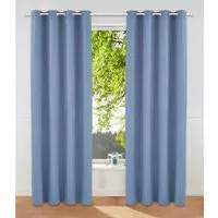 OTTO home Vorhang Parry (2 St), Ösen, blickdicht, Polyester, 2-er Set, blickdicht, monochrom, basic