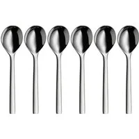 WMF Suppenlöffel Nuova (6 Stück), 6-tlg., 17 cm, Cromargan Edelstahl rostfrei 18/10, Geschenkverpackung