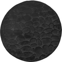 Euroshowers GmbH Badematte Euroshowers Badvorleger Rimini Memory Schaum Steinoptik 60 cm, Memory funktion, Rutschhemmende Beschichtung auf der Unterseite, 100% polyester, memory foam (stoppning), latex SBR, Rund, Memory funktion, Rutschhemmende Besch