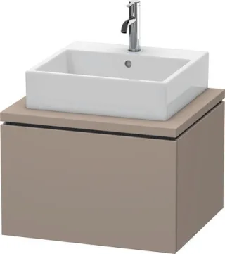 Duravit L-Cube Konsolenwaschtischunterbau wandhängend Basalt Matt 620x547x400 mm - LC581004343 LC581004343