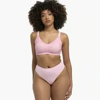 cfab Bügelloser BH Seamless Compact Push-Up BH-Pink Monochrome-2XL (1-tlg)