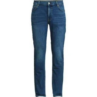 Stretch-Denim Jeans Straight Fit für Herren, Herren, size: regular, Blau, Baumwolle/Baumwoll-Mischung, by Lands' End