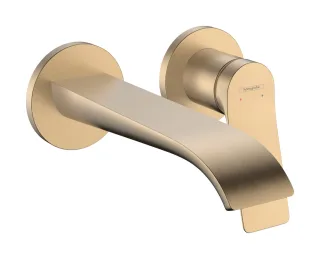 Hansgrohe Vivenis Einhebel-Waschtischmischer Unterputz für Wandmontage mit Auslauf 19,2 cm, Brushed  75050140