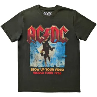 AC/DC - "Blow Up Your Video" T-Shirt für Herren/Damen Unisex (Grün)