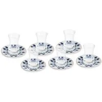 Karaca Teeservice Karaca Iznik Türkisches Teeset 12-teilig, Bone China, 6 Pers.