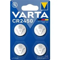 VARTA 4 Professional CR 2450 Lithium Knopfzelle Batterien im 4er Blister Knopfzelle