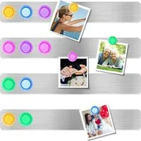 LuxusKollektion Magnettafel Magnettafel selbstklebend 4er Set mit 10 Magneten