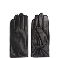 Tommy Hilfiger Lederhandschuhe ESSENTIAL FLAG LEATHER GLOVES mit Tommy Hilfiger Flagge