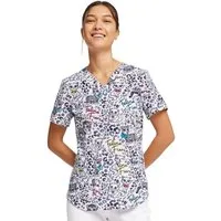 Cherokee Funktionsbluse Bunt bedruckter Damen Kasack "Niedliche Katzen" Kasack mit Motiv