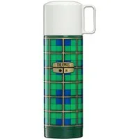 THERMOS Isolierflasche REVIVAL BEVERAGE BOTTLE, Edelstahlkörper, spülmaschinenfest, 0,5l, 18h heiß & 24h kalt, mit Push Button Lid & Trinkbecher mit Griff