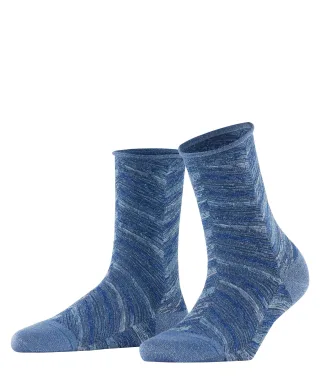 FALKE - FALKE Shiny Special Edition Damen smoky blue - Gr. - 40.5