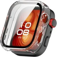 SmartUP Smartwatch-Hülle für Huawei Watch Fit 5 Pro Schutzglas Panzerfolie Display Screen Case, kompletter Rundumschutz