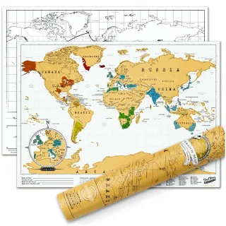 Luckies Travel Scratch Map