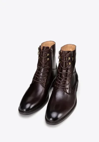 Wittchen Herren-Ankle-Boots aus braunem Leder