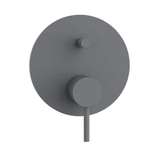 Herzbach SIRO GREY Wannenbatterie Farbset Grau matt, 30.120305.1.06 30.120305.1.06
