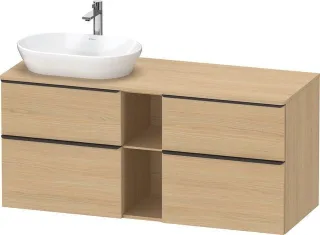 Duravit D-Neo Konsolenwaschtischunterbau wandhängend Natur Eiche Matt 1400x550x664 mm - DE4970LBD300 DE4970LBD300000