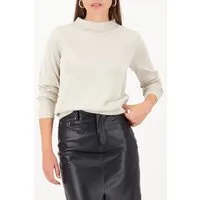Monari Rundhalspullover Pullover Lurex Regular fit mit Rundhalsausschnitt