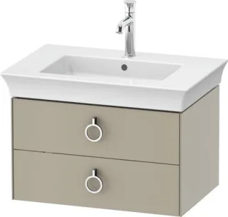 Duravit White Tulip Waschtischunterbau wandhängend Taupe Seidenmatt 684x458x410 mm - WT4351060600010 WT4351060600010