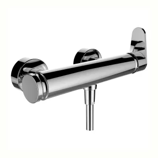 LAUFEN Brausearmatur Aufputz THE NEW CLASSIC mit Zubehör Kunststoffschlauch 1600 mm und Handbrause T HF900550100600