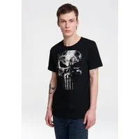 LOGOSHIRT T-Shirt Marvel - Punisher Mercury Skull mit coolem Print