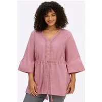 Sheego Klassische Bluse Tunika 3/4-Arm