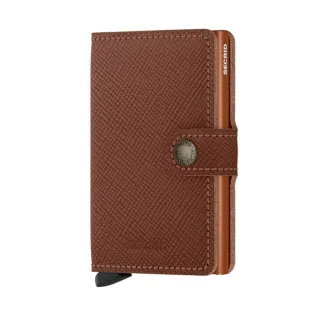 secrid - Miniwallet Saffiano braun - Gr. - 00