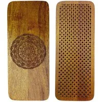 SattesGrün Yogablock Sadhu Board – handgefertigtes Yoga-Nagelbrett in 4 Intensitäten, (8mm, 10mm, 12mm und 15mm), aus Mangoholz mit Mandala Motiv, für Yoga, Meditation & Achtsamkeit