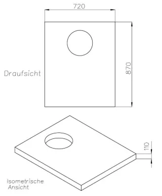 Neuesbad Wannenträger für Hüppe Purano 90x80x2,6 SD 22545