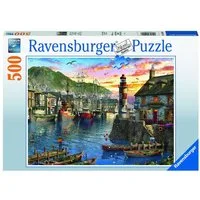 Ravensburger Puzzle 500 Teile Ravensburger Puzzle Morgens am Hafen 15045, 500 Puzzleteile