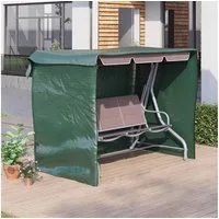 Outsunny Gartenmöbel-Schutzhülle Schutzhülle, Abdeckhaube, Wasserdicht, UV-Schutz (Abdeckplane, 1-St., Möbelabdeckung), für Garten, Balkon, Dunkelgrün