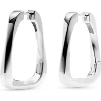 JETTE Paar Creolen JETTE Damen-Creolen 925er Silber (Paar), SIMPLE