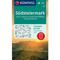 KOMPASS Wanderkarten-Set 226 Südsteiermark, Graz, Leibnitz, Deutschlan / diverse