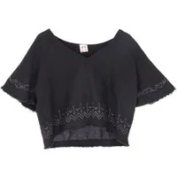 Guru-Shop T-Shirt Weites Top mit handgefertigtem Druck,.. Festival, Ethno Style, alternative Bekleidung
