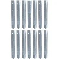 FATMOOSE Schaukelanker SolidRoot Winkelanker – Set mit 4 bis 20 feuerverzinkten Bodenankern, für Fatmoose Spieltürme und Schaukeln, einfache Montage durch direktes Einbetonieren und Verschraubung, (Inklusive Montagematerial (Schrauben, Unterlegscheib