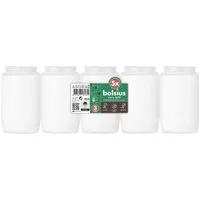Bolsius Grabkerze BOLSIUS Kompositionslicht weiß 5er Pack 9,4 cm