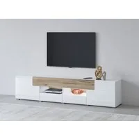 OTTO home Lowboard Toledo,Breite 209cm, trendige TV-Schrank mit dekorative Fräsungen, TV-Board ohne Beleuchtung, TV-Kommode mit viel Stauraum