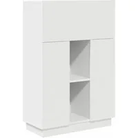 vidaXL Schreibtisch Schreibtisch Weiß Holzwerkstoff 71.5 x 31.5 x 106.5 cm (1-St)
