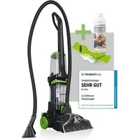 CLEANmaxx Teppichreinigungsgerät Teppich- & Polsterreiniger Professional, 800 W, Waschsauger inkl. Ersatzbürste & Teppichshampoo