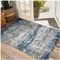 GarveeMore Teppich Abstraktes Muster, rechteckig, Höhe: 5 mm, Perfekt für reduzierte, aber designorientierte Wohnkonzepte