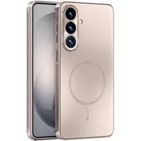 Wigento Handyhülle MagSafe für Samsung Galaxy S26 5G mit Linsenschutz Belüftung Rose Gold, MagSafe, Linsenschutz, Belüftung