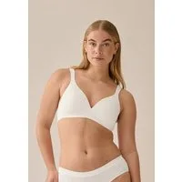 Naturana Bügelloser BH The Wednesday (1-tlg) mit Schale, Glanzband, breite Träger, weich, bequem, ohne Bügel