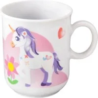 Seltmann Weiden Becher Compact, Mein kleines Einhorn, 1-tlg., Porzellan, Becher mit Henkel 0,25 l