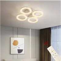 Eurohandisplay LED Deckenleuchte LED Deckenlampe Fernbedienung Lichtfarbe/Helligkeit einstellbar, LED fest integriert, Warmweiß mit Kaltweiß einstellbar, Lichtfarbe und Helligkeit einstellbar mit Fernbedienung