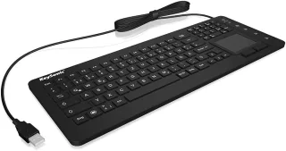 KeySonic KSK-6231 INEL [USB mit Touchpad] schwarz