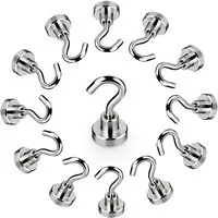 FELIXLEO Wandhaken Wandhaken Magnet Haken Super Starker Neodym Magnetische Halter, (16-St)