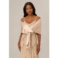 Adrianna Papell Modeschal Pull Thru Wrap, Schicker Wickelrock/Strandkleid aus Chiffon