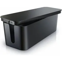BEARWARE Kabelbox, (1-tlg), Kabel Box mit Gummifüßen - Kabelmanagement / dezente Optik / Ladebox
