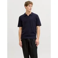 Jack & Jones Polokragenpullover JPRBLAMILANO SPRING SPLIT NECK SS SN Baumwollmischung, regular fit