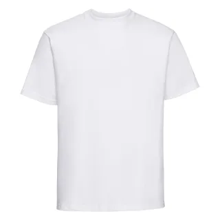 Russell Europe Mens Classic Heavyweight Ringspun Short Sleeve T-Shirt (Weiß)